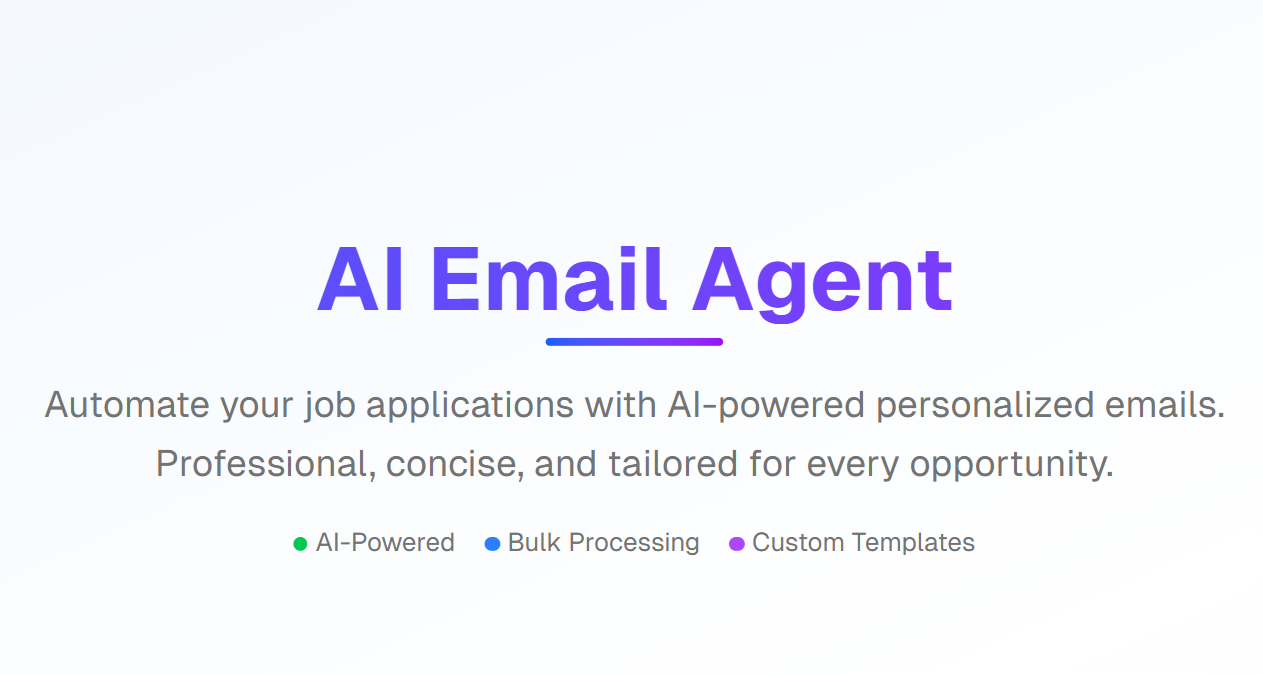 AI Email Agent - Automate Your Job Applications